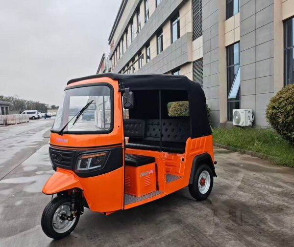 GP-5 Hybrid Double-Row Soft Top Passenger Tricycle